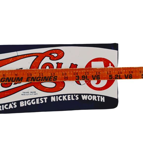 🧃 Pepsi-Cola Metal Sign 🧨 5¢ Slogan | 1991 Repro by Ande Rooney - Picture 6 of 11